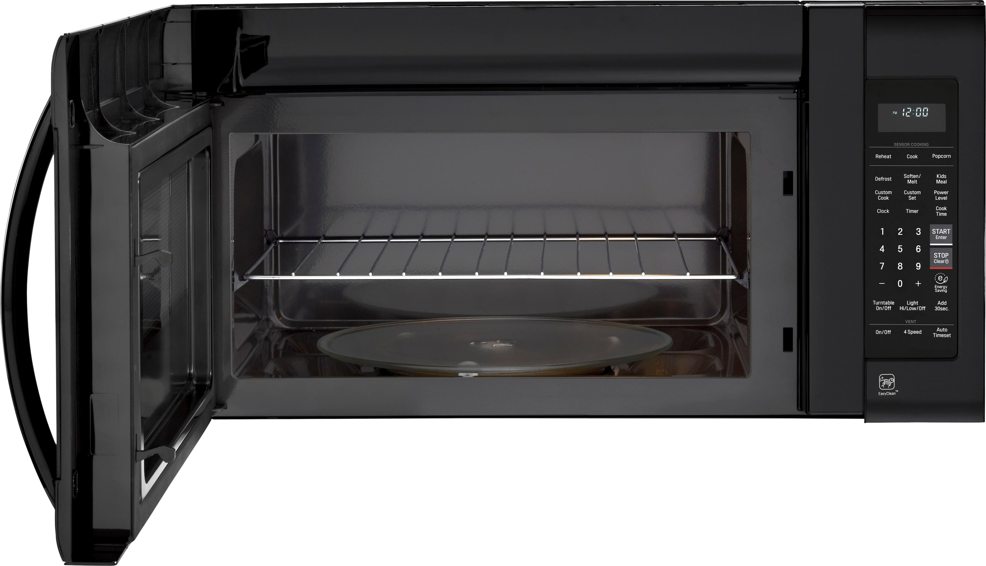 Alt View 11. LG - 2.0 Cu. Ft. Over-the-Range Microwave - Smooth Black.