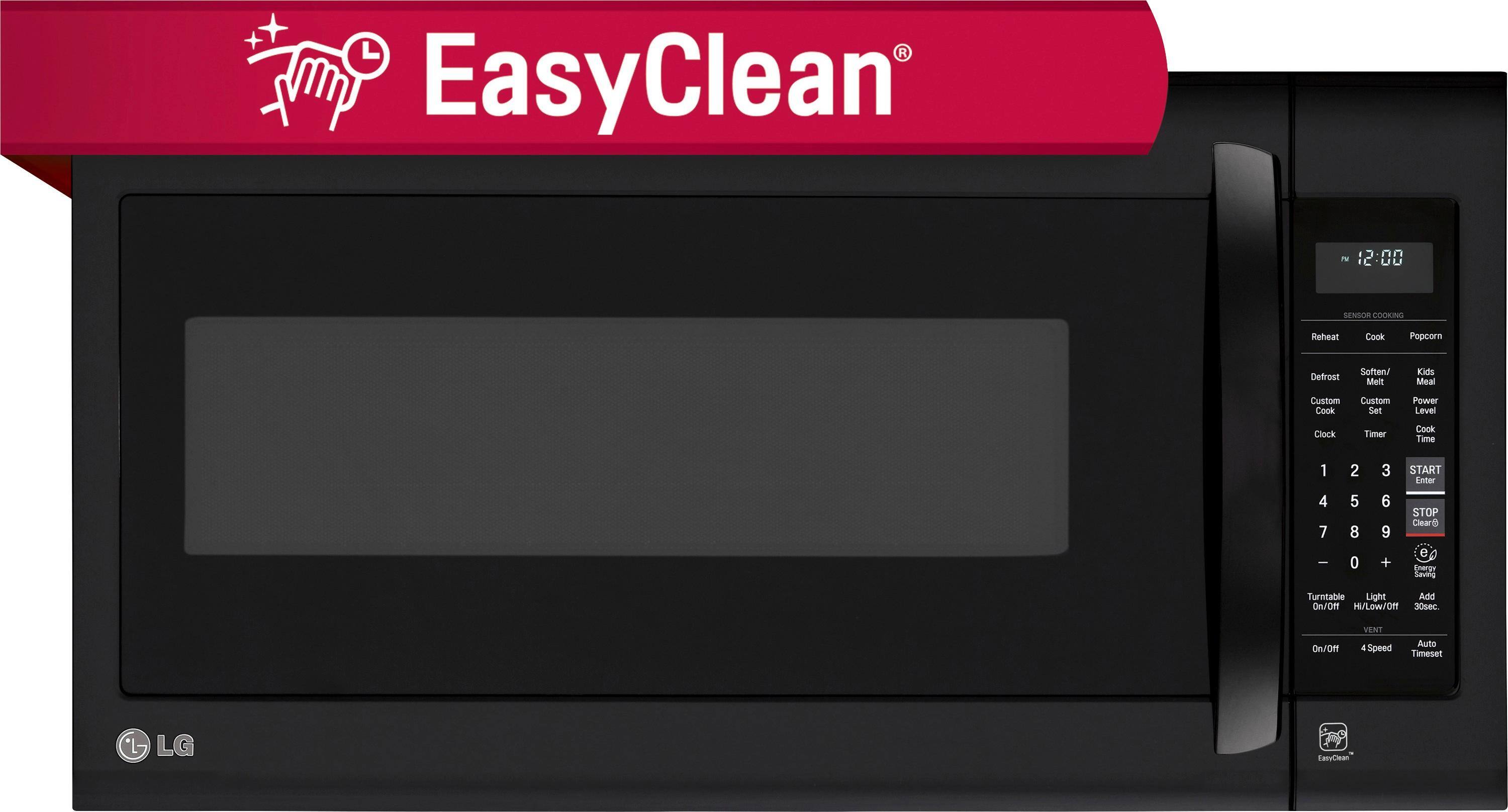 Alt View 12. LG - 2.0 Cu. Ft. Over-the-Range Microwave - Smooth Black.