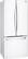 Angle. LG - 21.6 Cu. Ft. French Door Refrigerator - Smooth White.