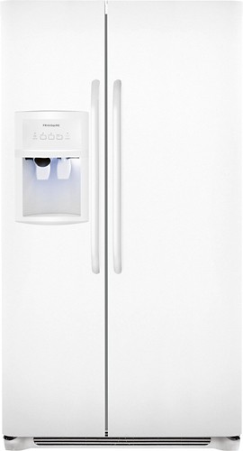  Frigidaire - 26.0 Cu. Ft. Side-by-Side Refrigerator with Thru-the-Door Ice and Water - White
