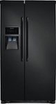 Front Standard. Frigidaire - 26.0 Cu. Ft. Side-by-Side Refrigerator with Thru-the-Door Ice and Water - Black.