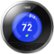 Front Standard. Nest - Learning Thermostat - Silver.
