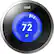 Front Standard. Nest - Learning Thermostat - Silver.