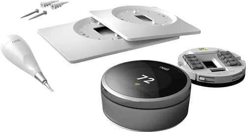 Alt View Standard 1. Nest - Learning Thermostat - Silver.