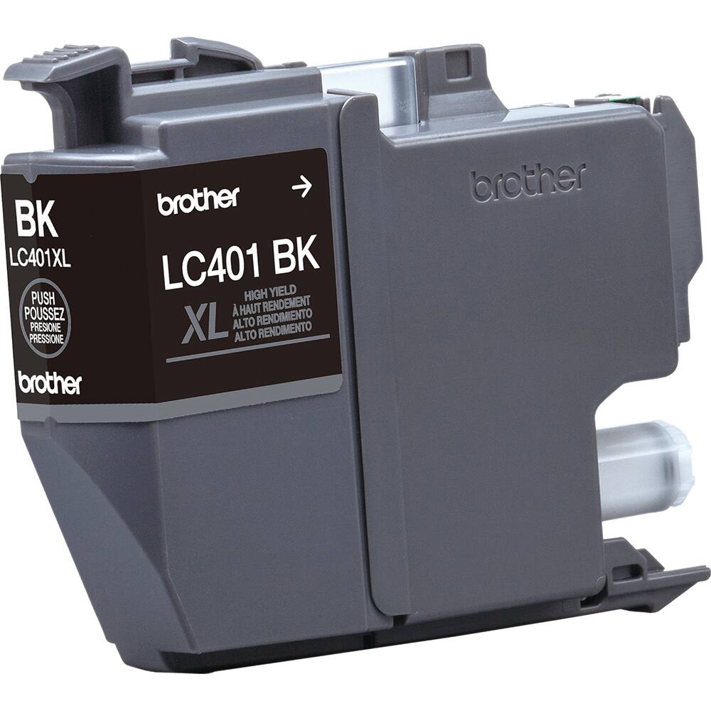 BK LC401XL PUSH POUSSEZ PRESIONE PRESSIONE brother LC401 BK HIGH YIELD HAUT RENDEMENT XL ALTO RENDIMENTO brother