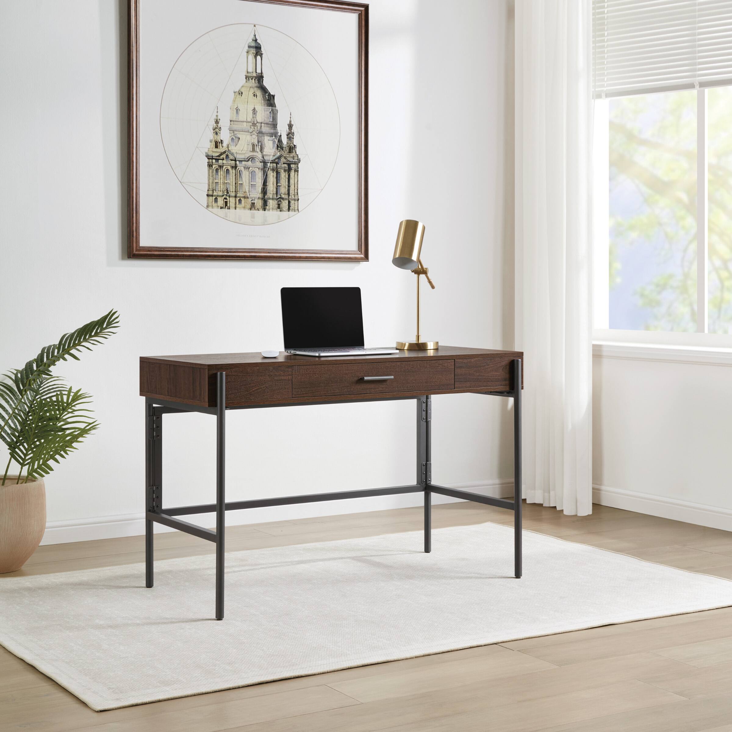 Alt View 3. OSP Home Furnishings - Sedona Writing Desk - Elegant Walnut.