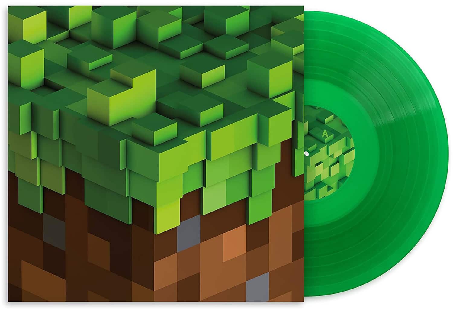 Front. C418 - Minecraft Volume Alpha (Transparent Green Vinyl)   - VINYL LP.