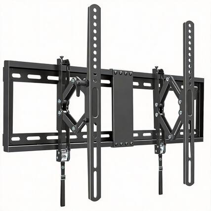 Front. OMOMMD - UL Tilt TV Wall Mount 42-90" 120lbs 7" Extension 600x400 VESA 16-24" Studs - 16"-24" Studs.