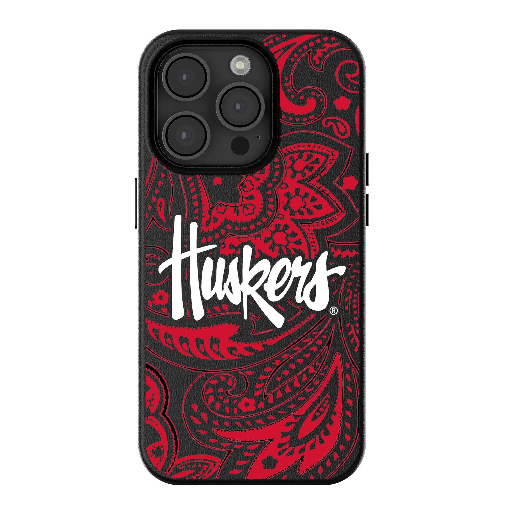Keyscaper - NCAA - Nebraska Huskers Paisley iPhone Magnetic Bump Case - 16 Plus - Black price history on PriceWatchPro