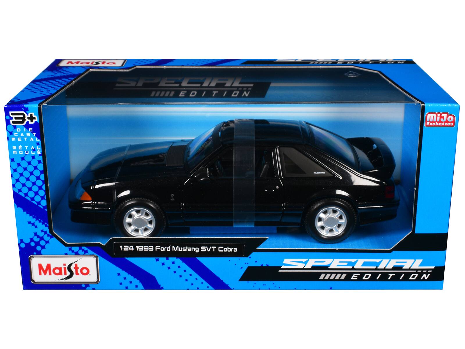 Maisto RENDITION 221 SPECIAL EDITION ED ON 3+ DIE CAST METAL MiJo Exclusives MTAL MOULE - Mai to 1:24 1993 Ford Mustang SVT Cobra SPECIAL EDITION ED T ON