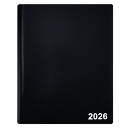 2026 Staples 8" x 11" Four-Person Daily Appointment Book - Black