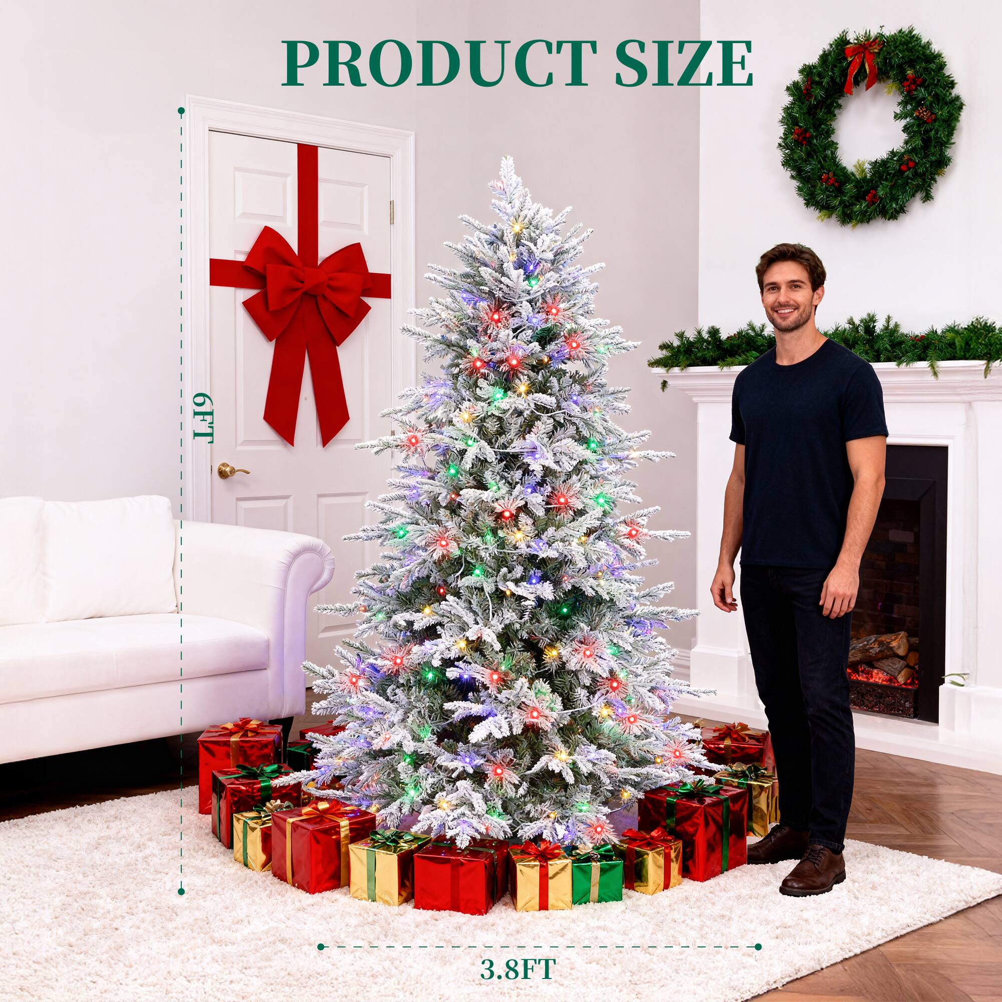 PRODUCT SIZE  
6FT 3.8FT