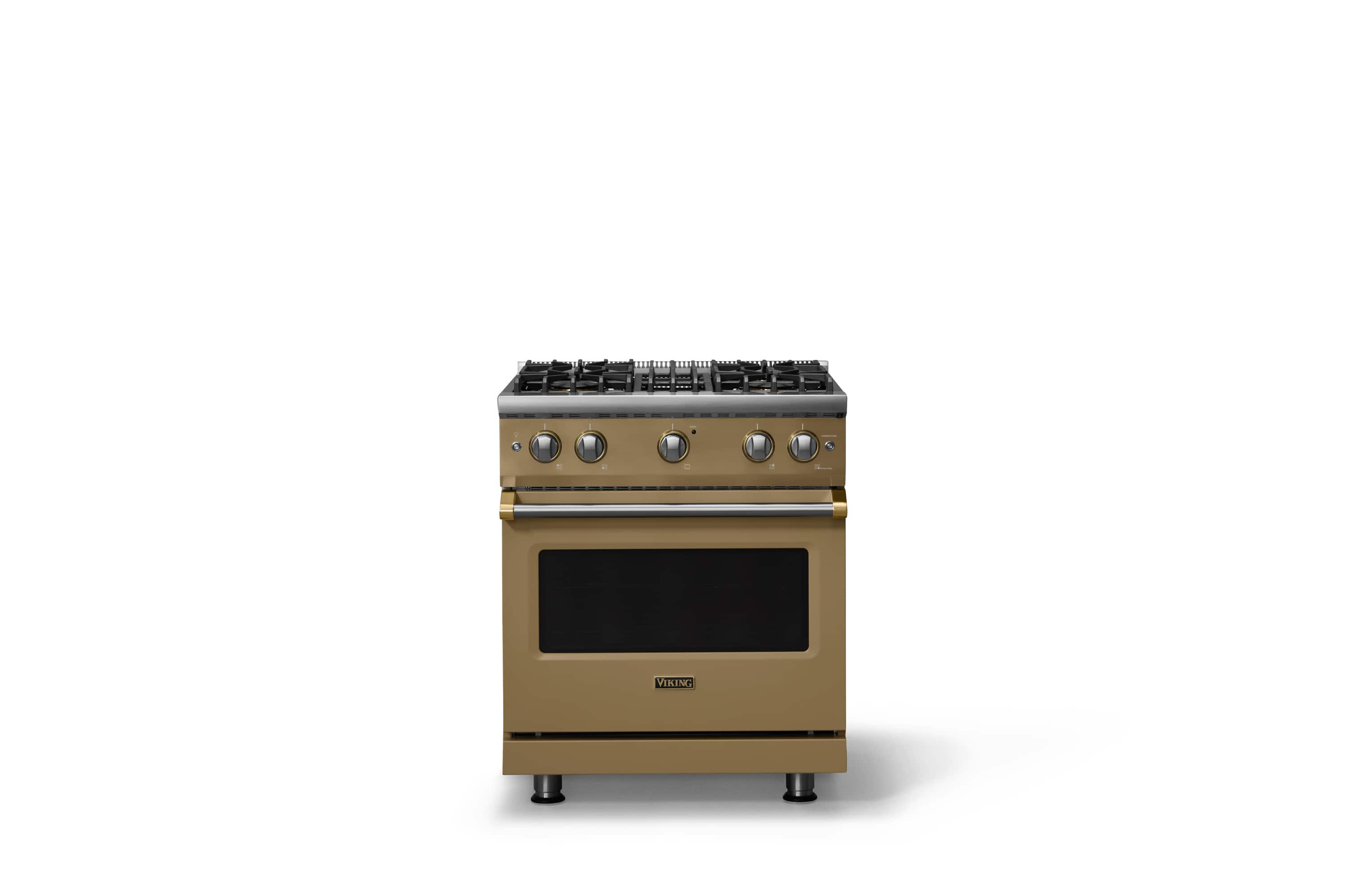 Viking - 30 in. Wide Pro 5 Series 4.0 Cu. Ft. Freestanding Sealed 4 Burner Gas Convection Range - Golden Hour/Brushed Brass - Golden Hour price history on PriceWatchPro