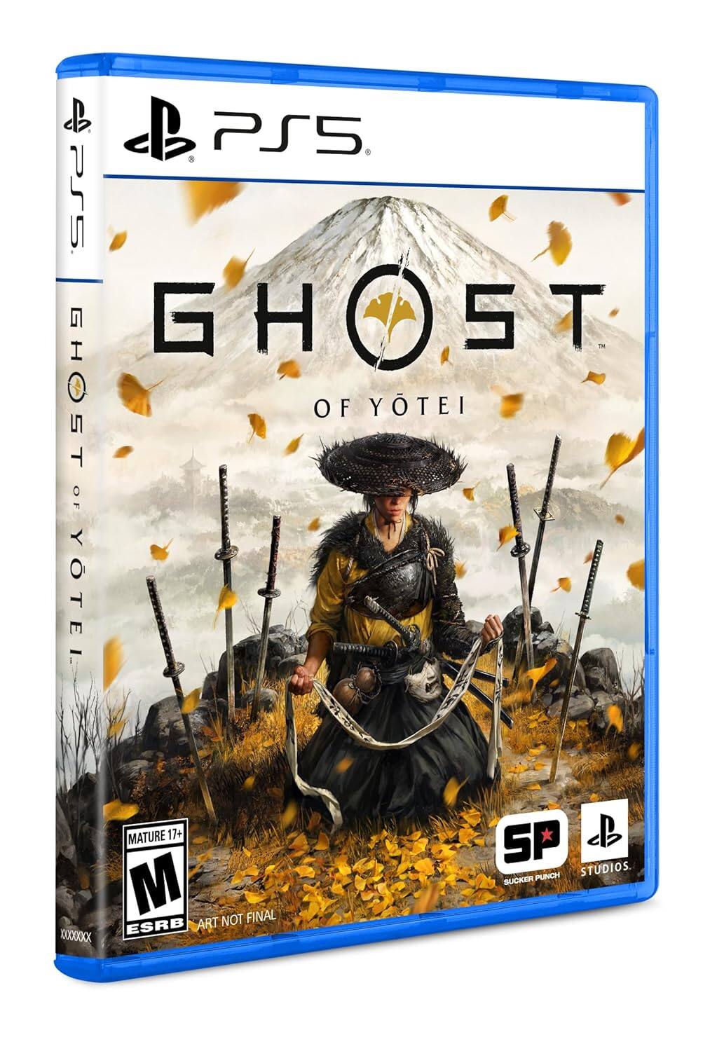 PS5  
GHOST OF YOTEI  
MATURE 17+  
ESRB  
ART NOT FINAL  
SP STUDIOS  
SUCKER PUNCH