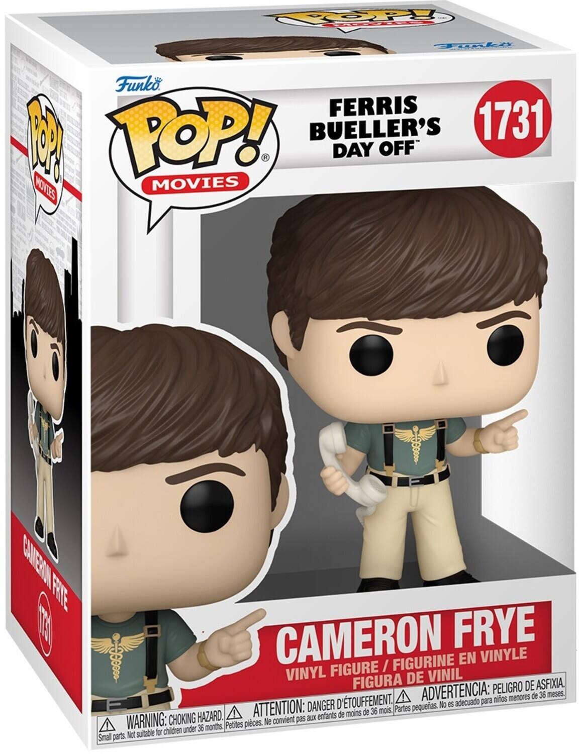 POP! Funko. FERRIS BUELLER'S 1731 DAY OFF MOVIES CAMMERN FRTE C CAMERON FRYE FIGURINE EN VINYLE FIGURE / VINYL FIGURA DE VINIL PELIGRO DE ASFIXIA D'TOUFFEMENT. ADVERTENCIA: para nios menores de 36 meses. DANGER pequeias. No es adecuado HAZARD. ATTENTION: aux enfants de moins de 36 mois Partes WARNING: CHOKING Petites pieces. Ne convient pas for children under 36 months Small parts. Not suitable