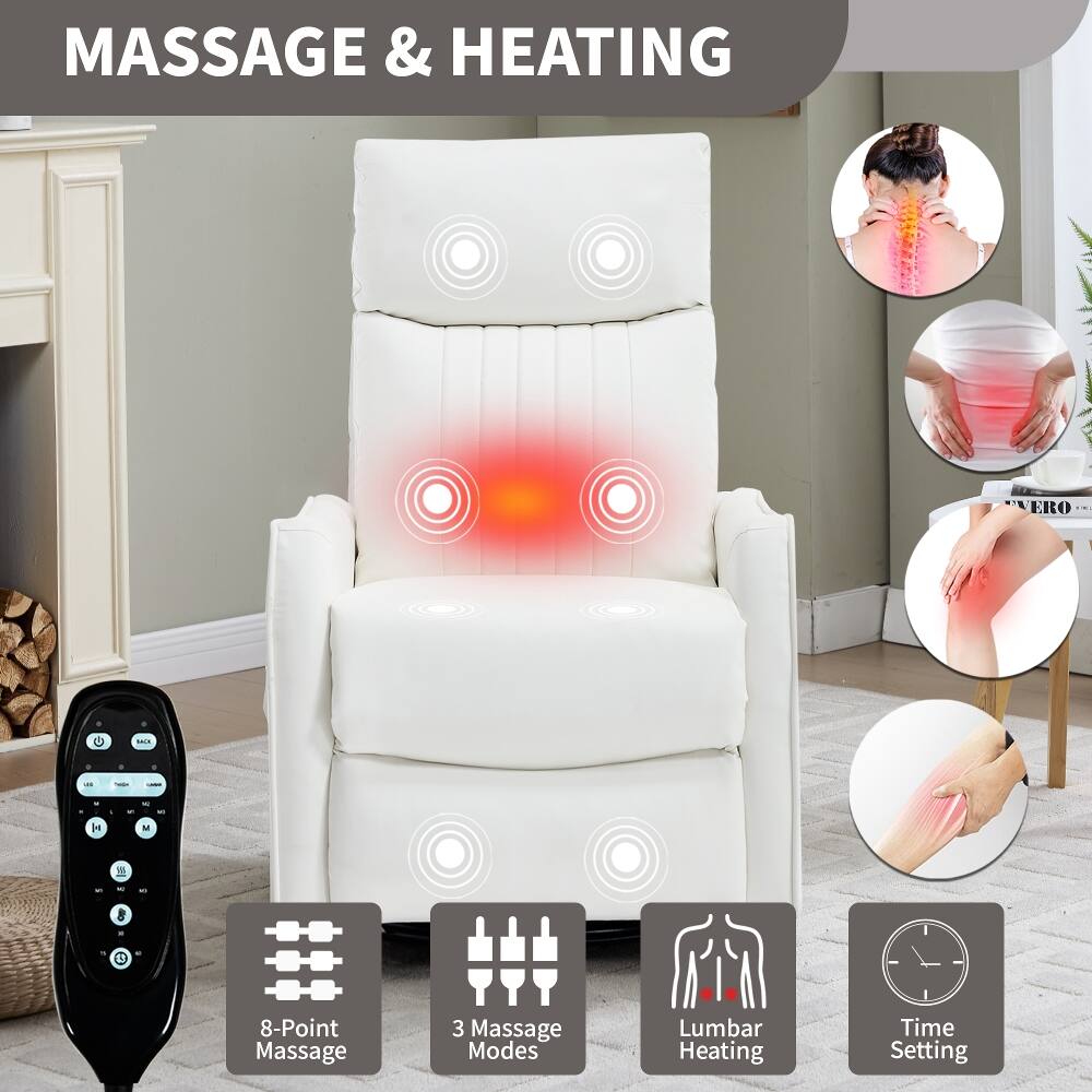 MASSAGE & HEATING

8-Point Massage
3 Massage Modes
Lumbar Heating
Time Setting