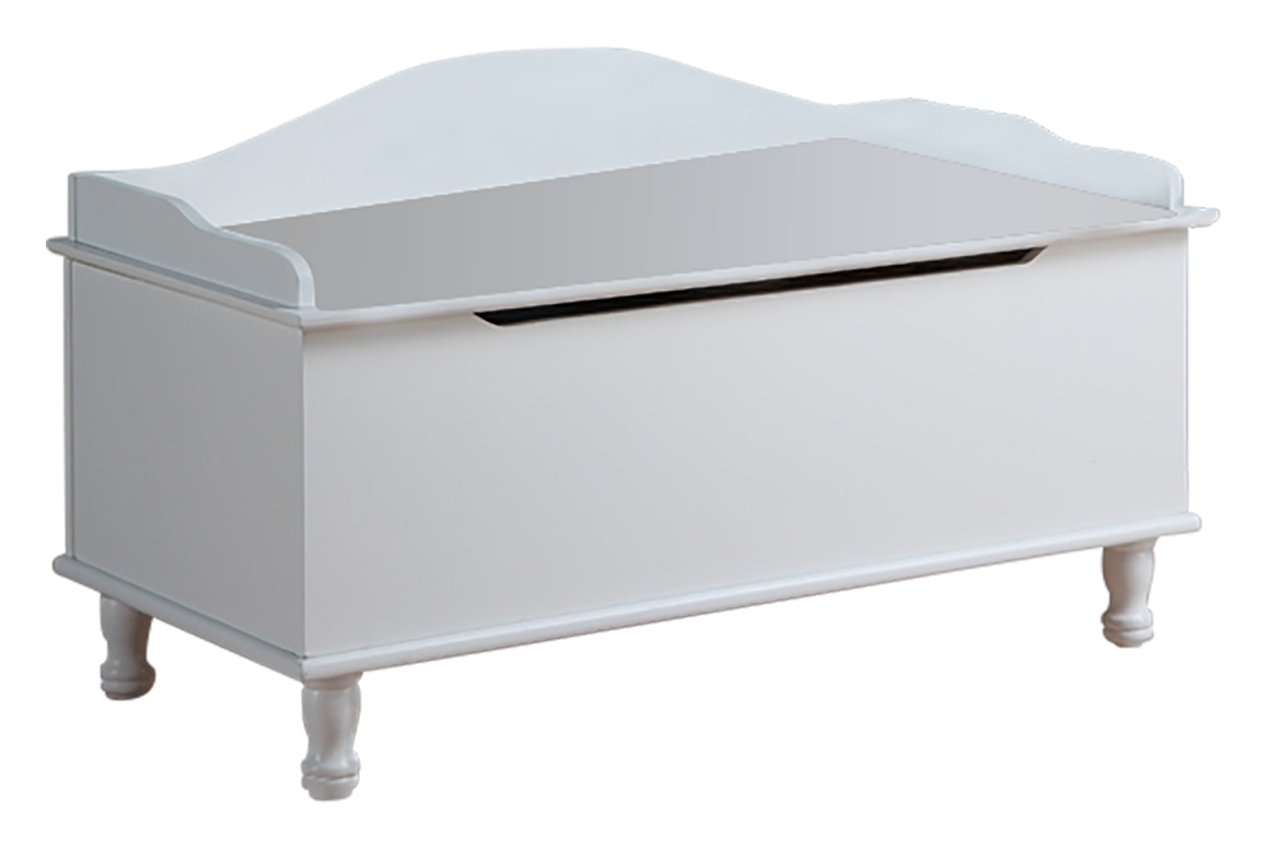 Angle. Kings Brand Furniture - Kings Brand Furniture Applegate White Storage Bench Toy Chest - White.