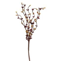 Angle. BreeBe - Pip Berry Pick - 12" - Burgundy & Old Gold - Burgundy & Gold.