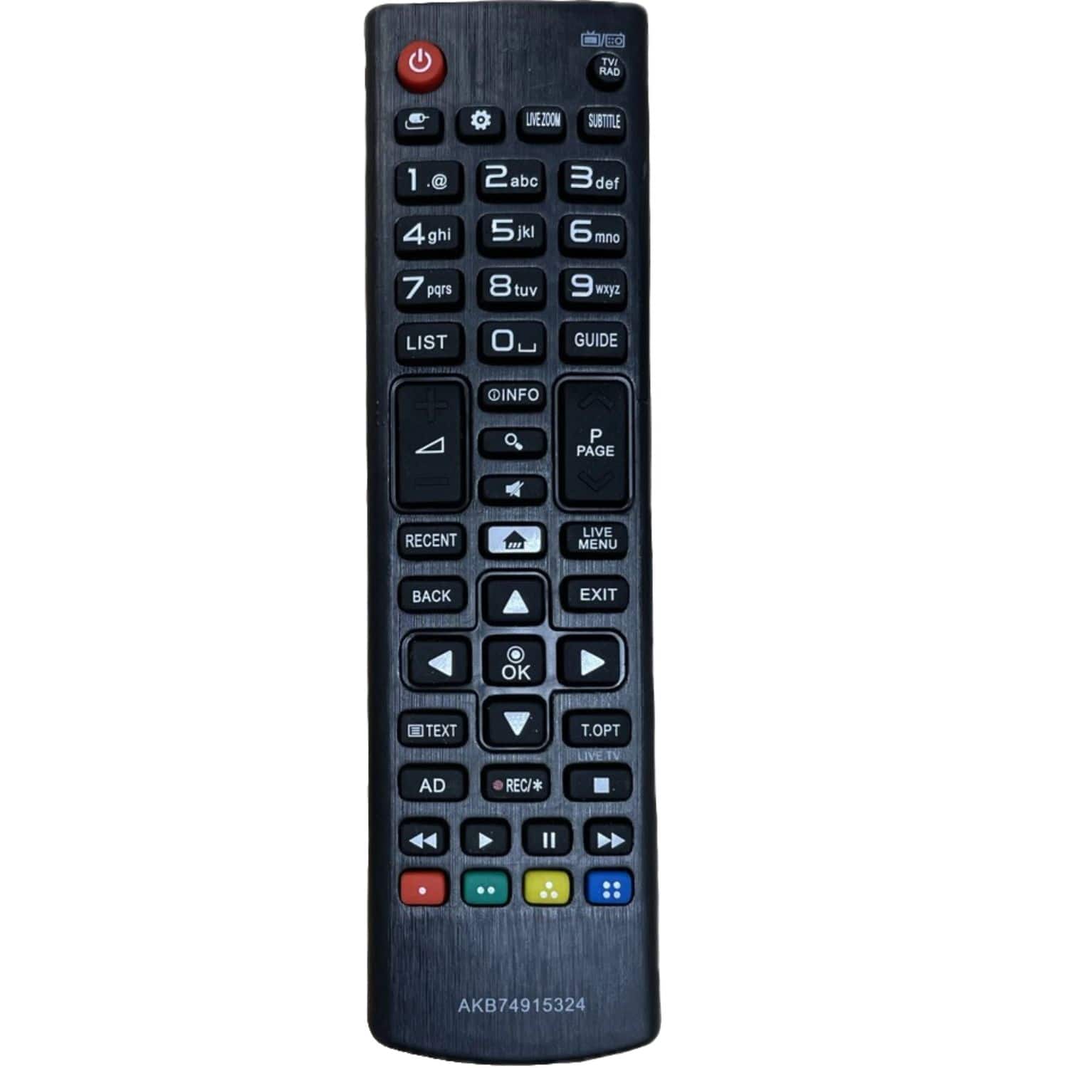 Home Collection - AKB74915324 Replacement Remote Control for All LG LCD, LED & Smart TVs