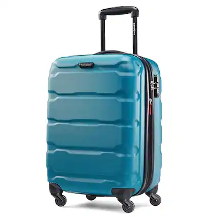 Front. DORLUKFU - Omni PC Hardside Expandable Luggage with Spinner Wheels, Caribbean Blue, Carry-On 20-Inch - Caribbean Blue.