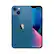 Left. Apple - iPhone 13 A2482 (Fully Unlocked) 256GB Bundle with Pre-Installed Tempered Glass - Blue.