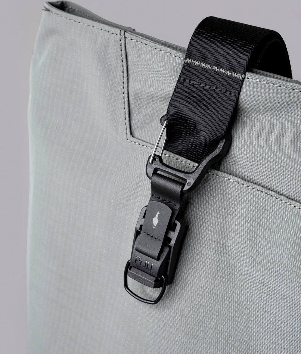 Alt View 6. ALPAKA - Elements Tote 20L Laptop Tote Bag with Padded 16" Sleeve,Open Top with Magnetic Closure - Grey Axoflux 210D.