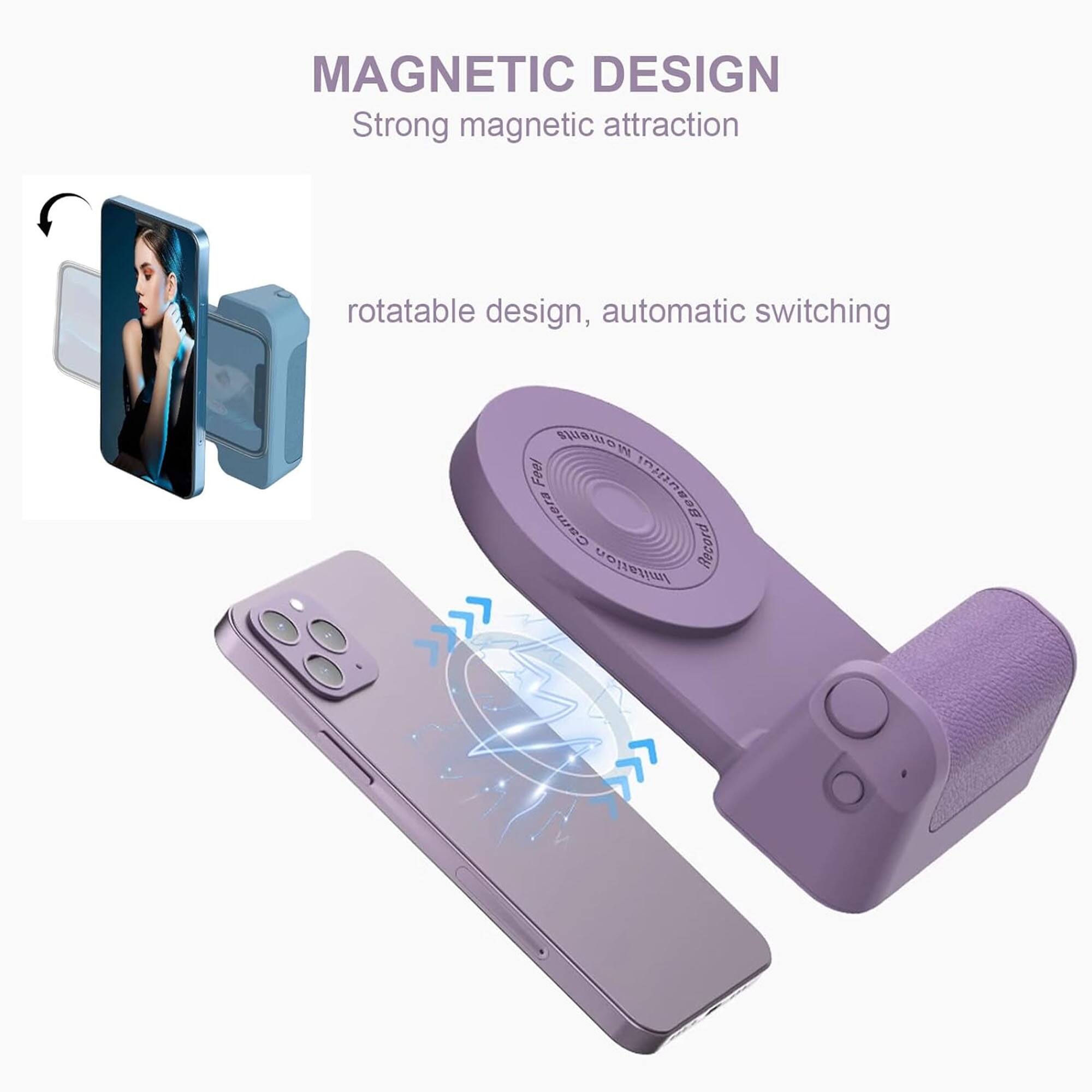 MAGNETIC DESIGN  
Strong magnetic attraction  
rotatable design, automatic switching