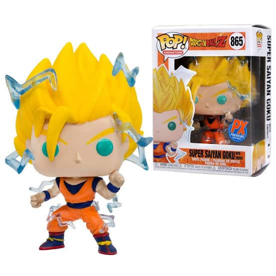 Funko - Pop! Dragon Ball Super Saiyan Goku with Energy #865 Exclusive Vinyl Figure - Multicolored