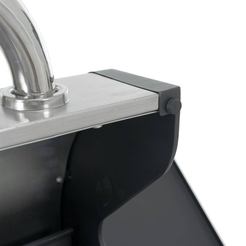 Alt View 6. Resenkos - Propane Grill 4 Burner Barbecue Grill Stainless Steel Gas Grill with Side Burner, 46,500 BTU Outdoor Cooking, Silver.