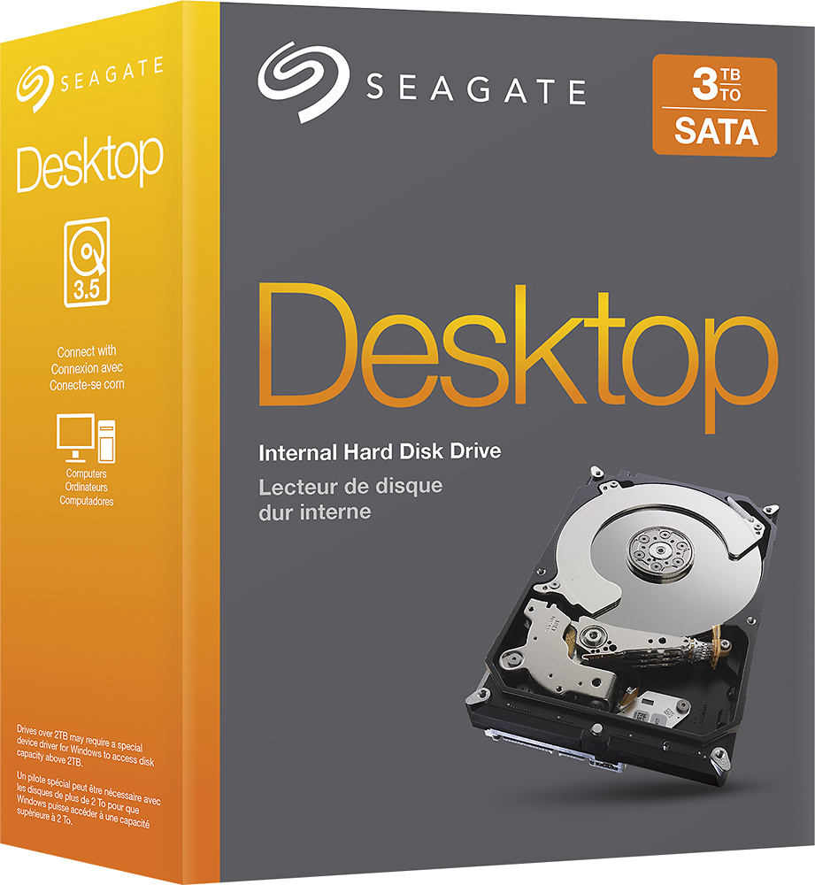 i dag måle Exert Seagate 3TB Internal Serial ATA Hard Drive for Desktops STBD3000100 - Best  Buy