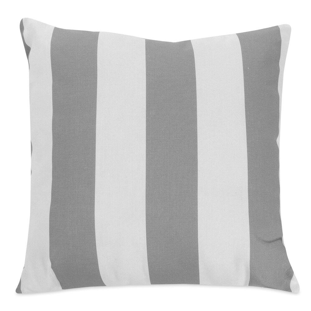 Majestic Home - Pillow 20x20 Vertical Stripe - Gray