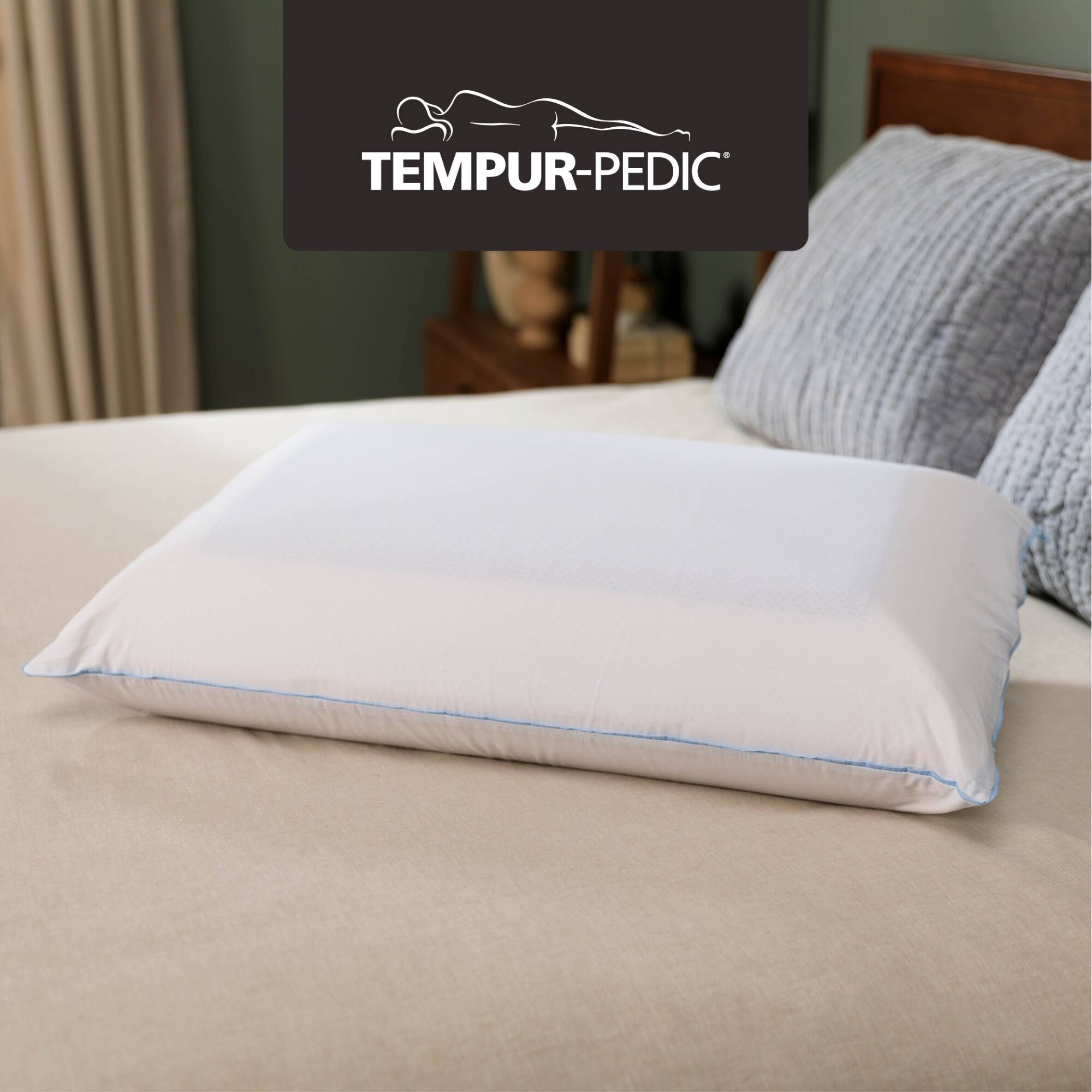Alt View 2. Tempur-Pedic - TEMPUR-Cloud® Dual Cooling™ Pillow, Queen  - 2-Pack - White.