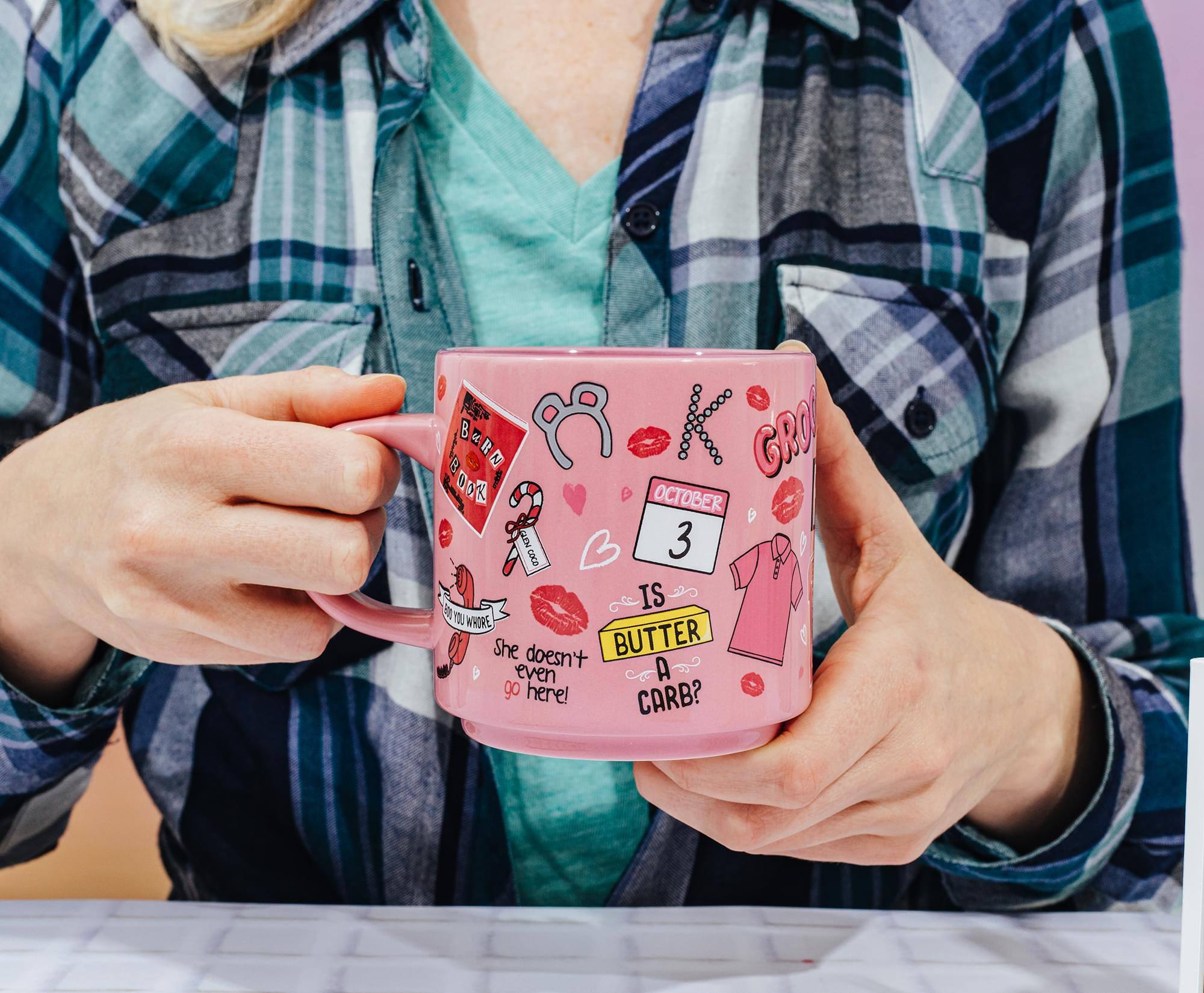 Sure, here is the corrected and grouped text from the image:

- BERN 6 GRO
- OCTOBER 3
- caco
- IS YOU WHORE
- She doesn't even go here!
- IS BUTTER A CARB?