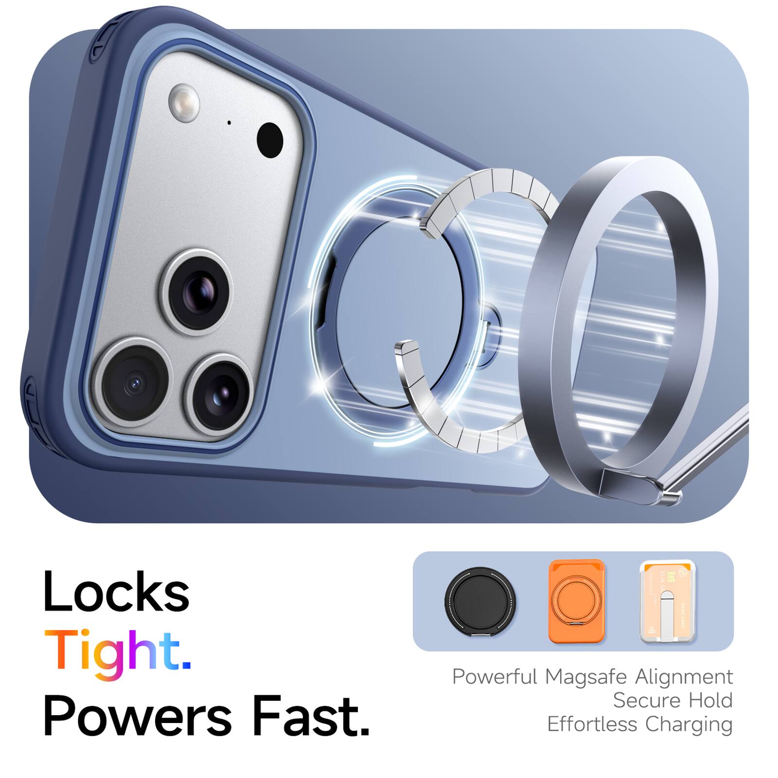 Locks Tight. Powers Fast.  
Powerful MagSafe Alignment  
Secure Hold  
Effortless Charging