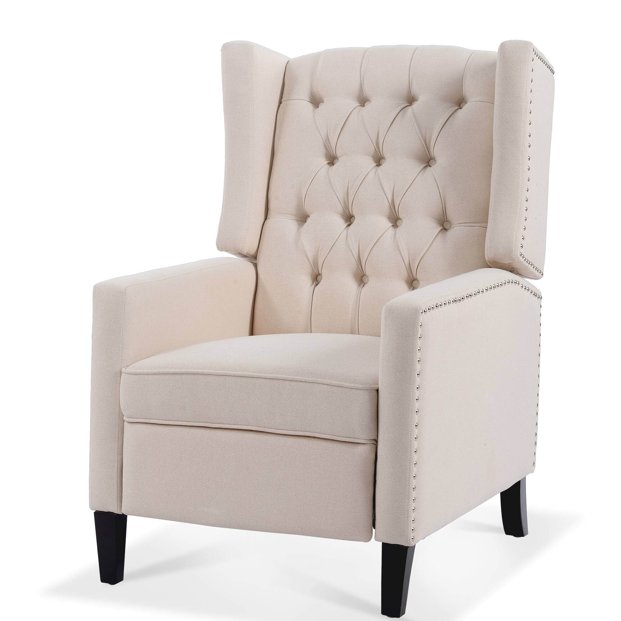 Alt View 1. TinyHomie - Manual Wing Chair Recliner - Gray.