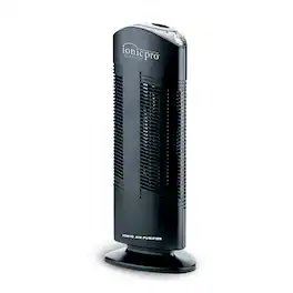 Ionic Pro - Compact CA200 Air Purifier Tower Covers Up to 200 Sq. Ft., Removes Odors, Smoke, Dust, and Allergens – - Black