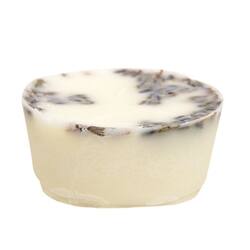 Angle. BreeBe - Sweet Lavender Botanical Wax Tart - 2 oz. - White.