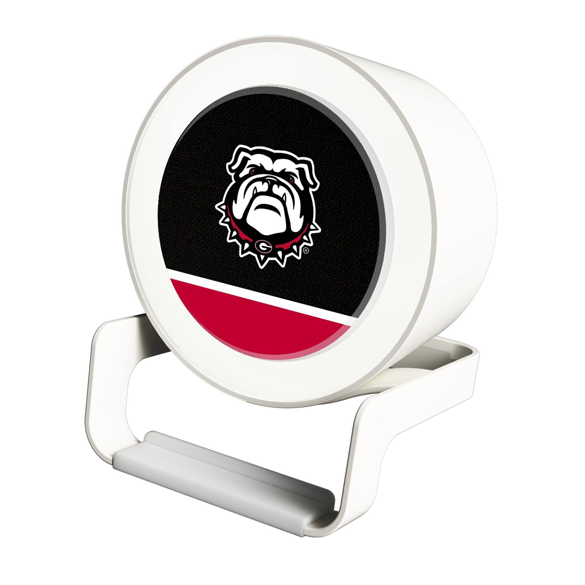 Front. Keyscaper - Georgia Bulldogs Night Light Wireless Charger And Bluetooth Speaker - Multicolor.