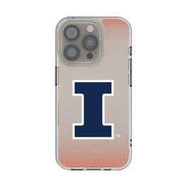 Keyscaper - NCAA - Illinois Fighting Illini Linen Logo iPhone Clear Case - 14 - Multicolor
