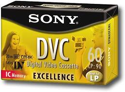 Angle Standard. Sony - 60-Minute MiniDV Digital Video Cassette.