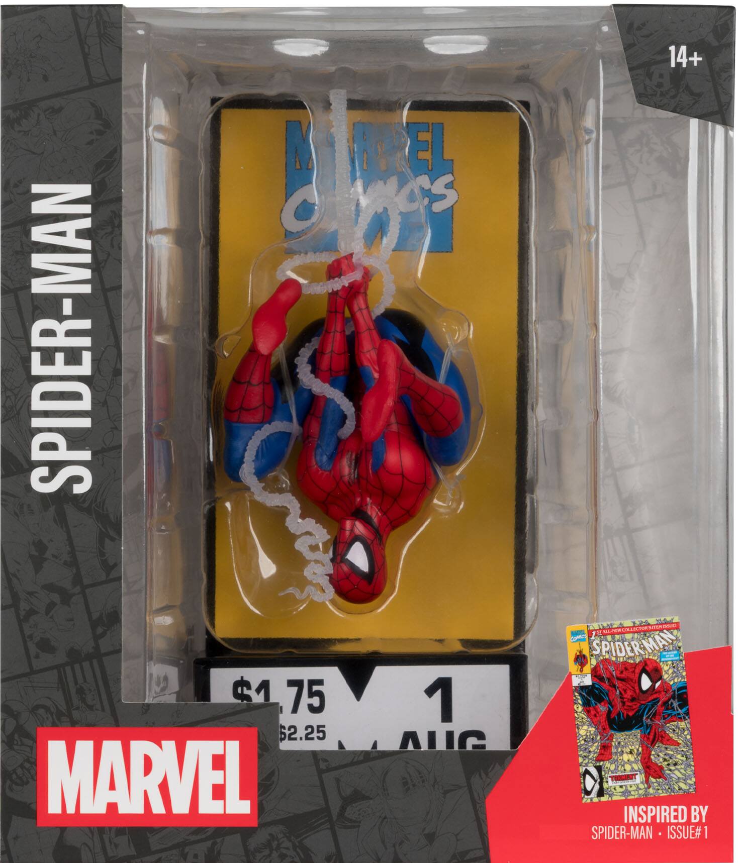 SPIDER-MAN, $1.75, $2.25, AUG, MARVEL, 14+, INSPIRED BY SPIDER-MAN ISSUE#1, TORMENT, EL ape SPIDER-MAN