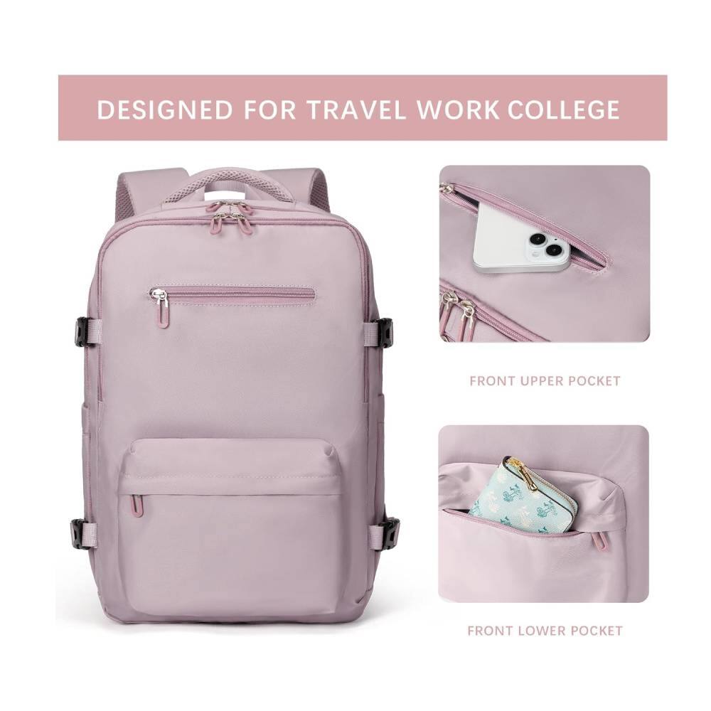 DESIGNED FOR TRAVEL WORK COLLEGE
FRONT UPPER POCKET
FRONT LOWER POCKET