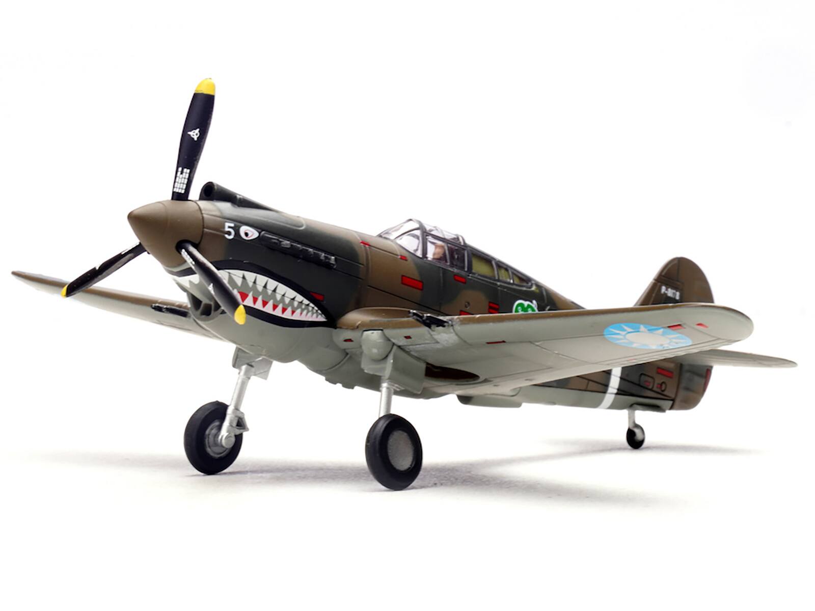 Angle. Legion - Curtiss P-40B/C Warhawk Fighter White 5 Charles Bond 1st Squadron Flying Tigers Chinese Air Force 1942 1st AVG 1/72 - Multicolor.