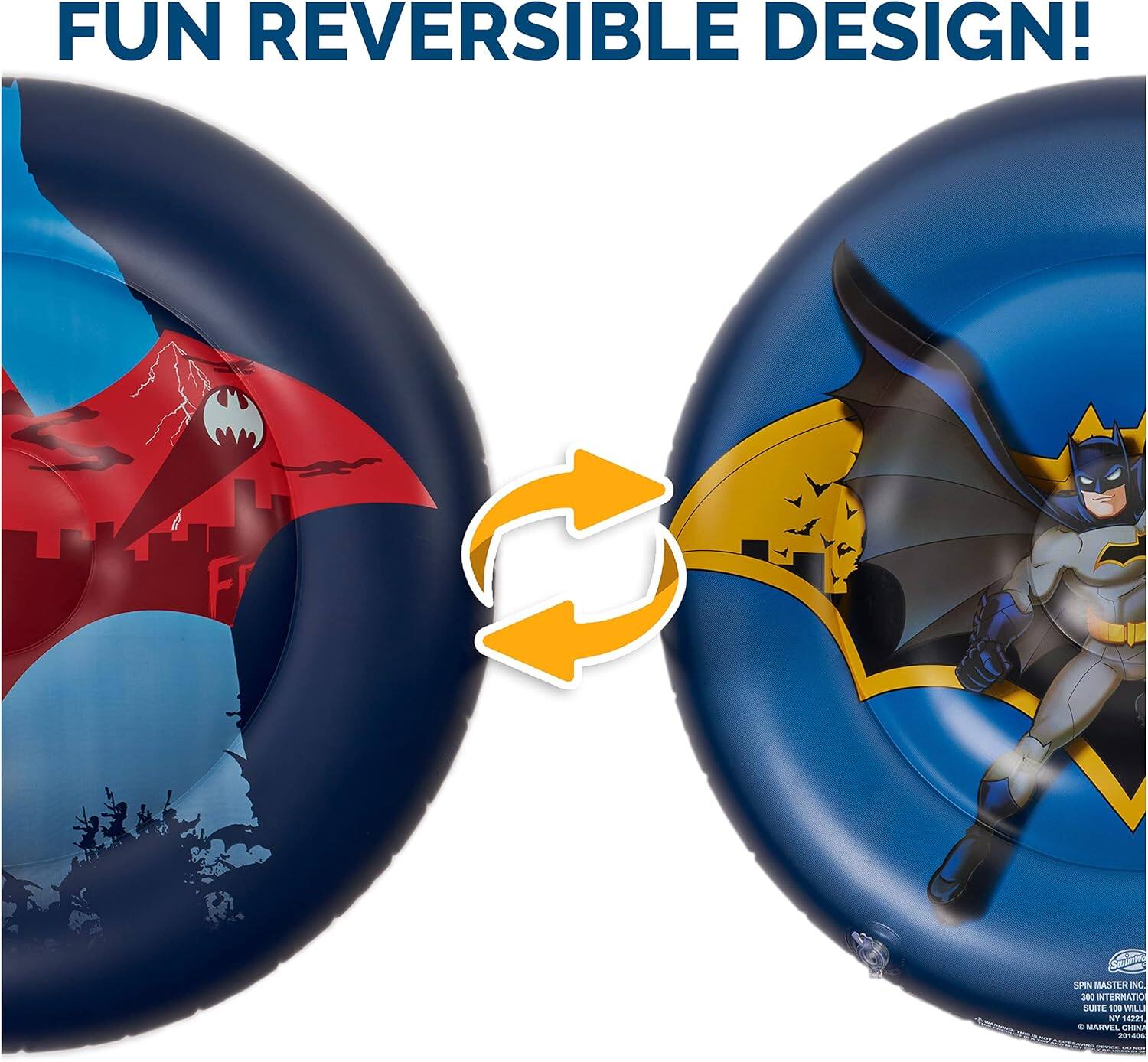 FUN REVERSIBLE DESIGN!  
SPIN MASTER INC  
SUITE 100  
WILLIAMSBURG, NY 14221  
MADE IN CHINA