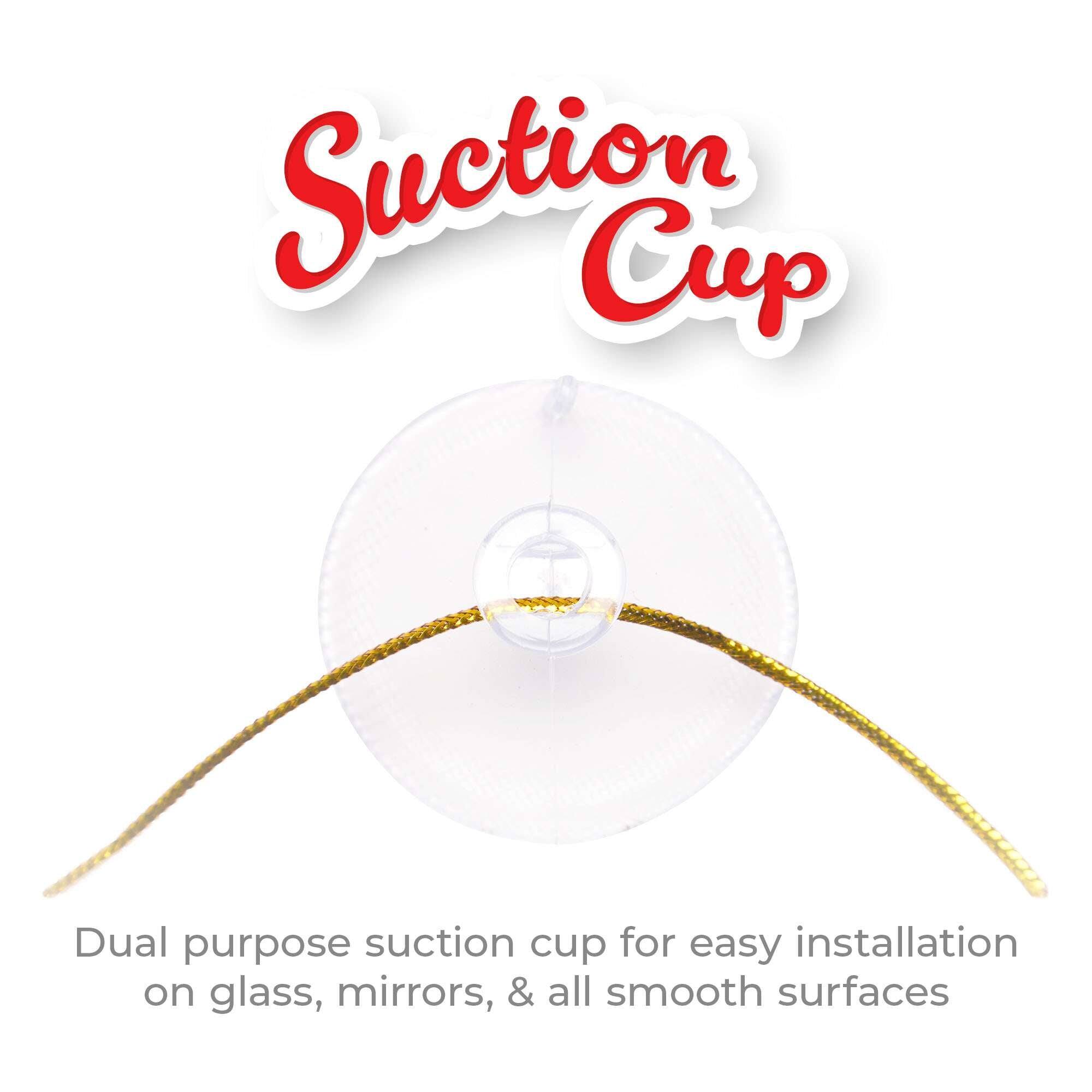 Suction Cup

Dual purpose suction cup for easy installation on glass, mirrors, & all smooth surfaces