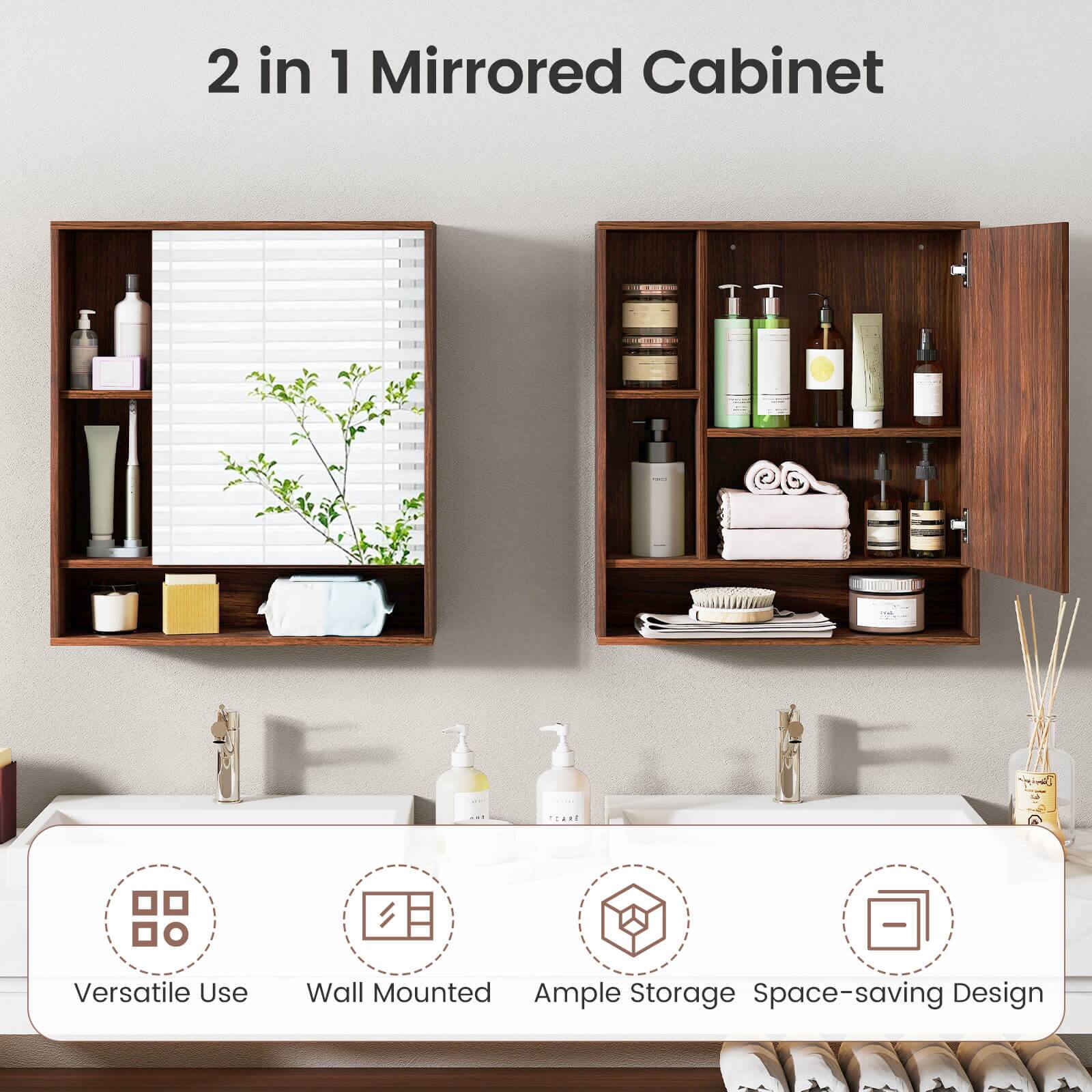 2 in 1 Mirrored Cabinet

Versatile Use Wall Mounted Ample Storage Space-saving Design