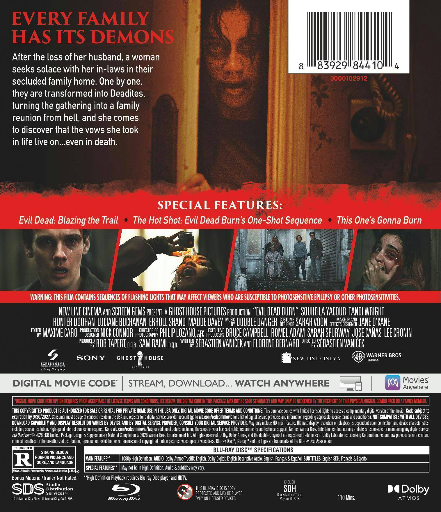 Back. Evil Dead Burn (Blu-ray + Digital) [Blu-ray].