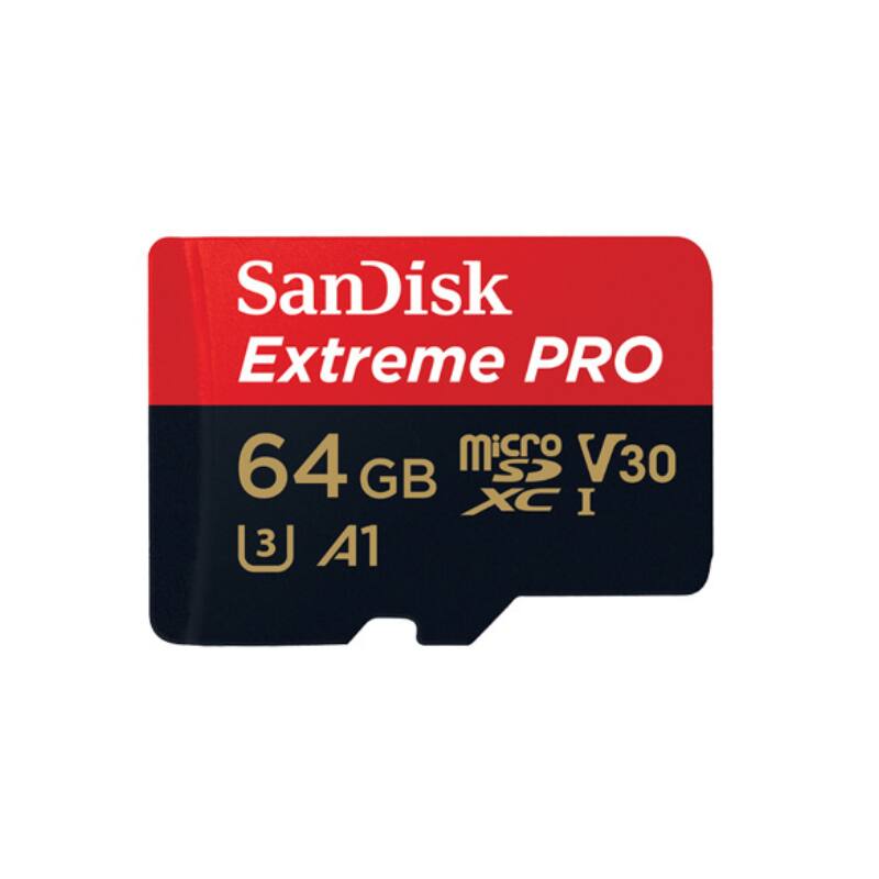 SanDisk Extreme PRO  
64 GB  
microSDXC I  
V30  
A1