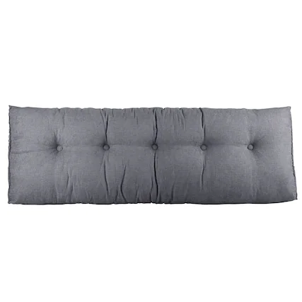 Front. Lavish Home - Lavish Home Triangle Headboard Pillow Queen, Gray, 59” x 19.6” - Grey.
