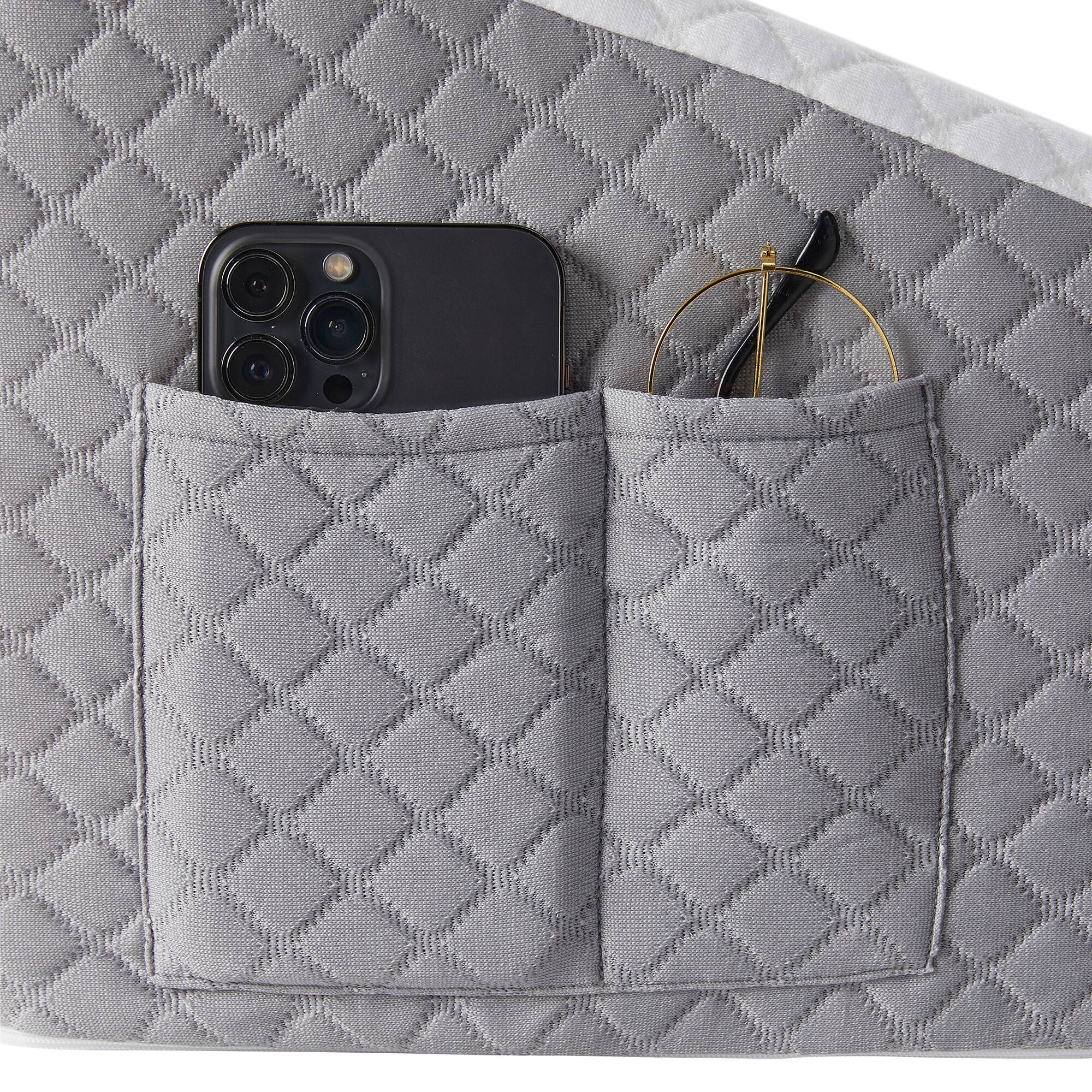 Back. Sweet Home Collection - Bed Wedge Pillow with High Density Foam for versatile support, 12-Inch - White.